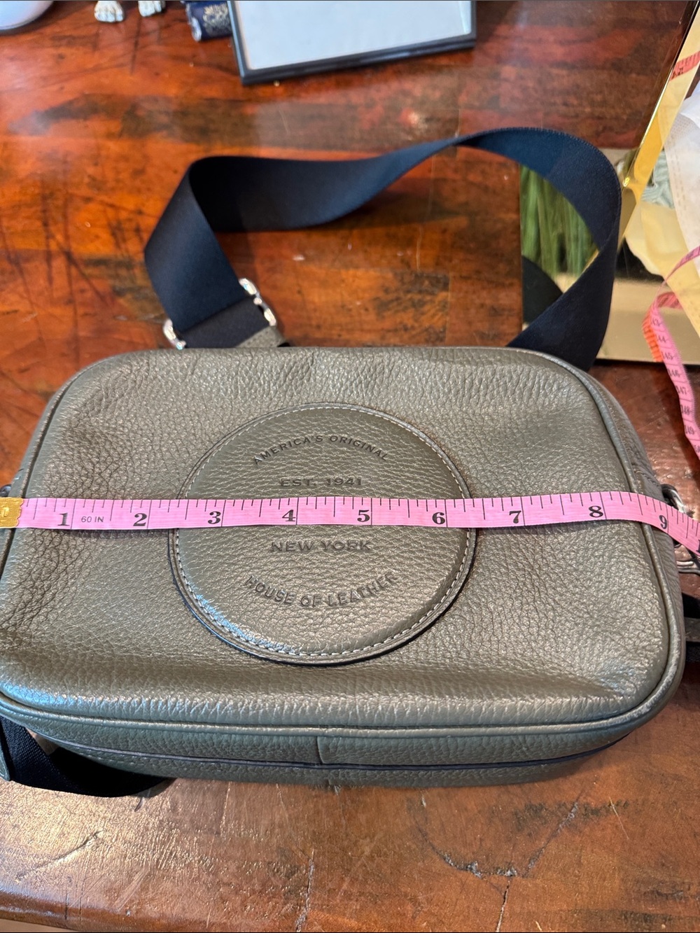 Coach Dempsey Pebbled Leather Camera Bag in Olive - Picture 10 of 13
